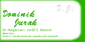 dominik jurak business card